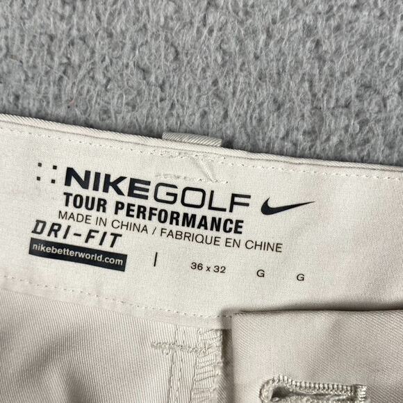 Nike Golf Tour Performance Chino Performance Pants Men's 36x32 Cream Beige - Picture 3 of 10